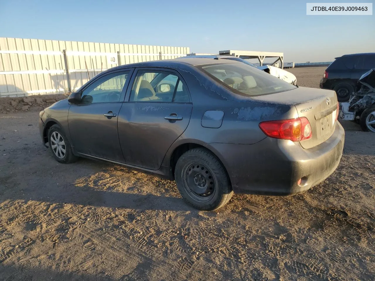 2009 Toyota Corolla Base VIN: JTDBL40E39J009463 Lot: 81133134