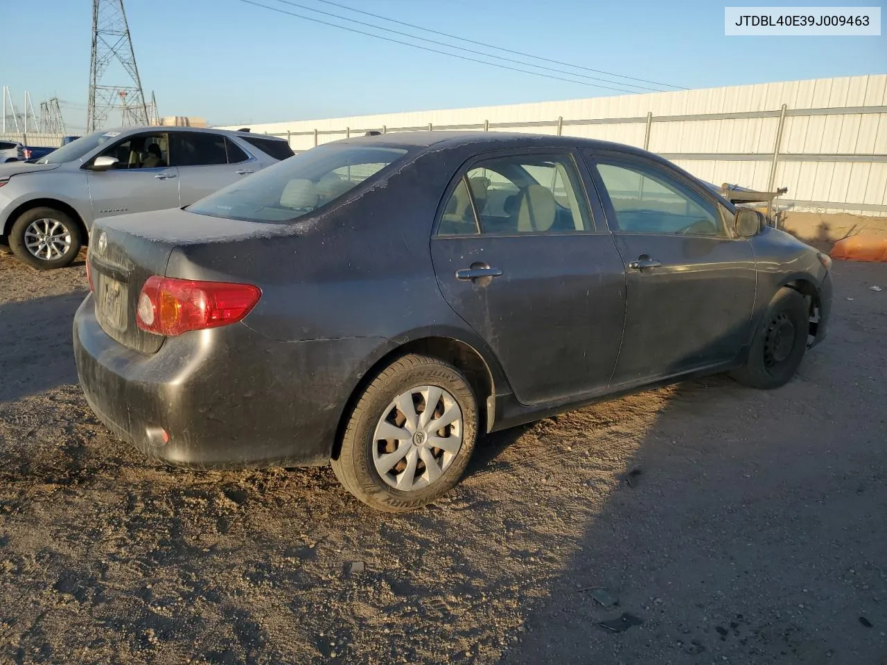 2009 Toyota Corolla Base VIN: JTDBL40E39J009463 Lot: 81133134