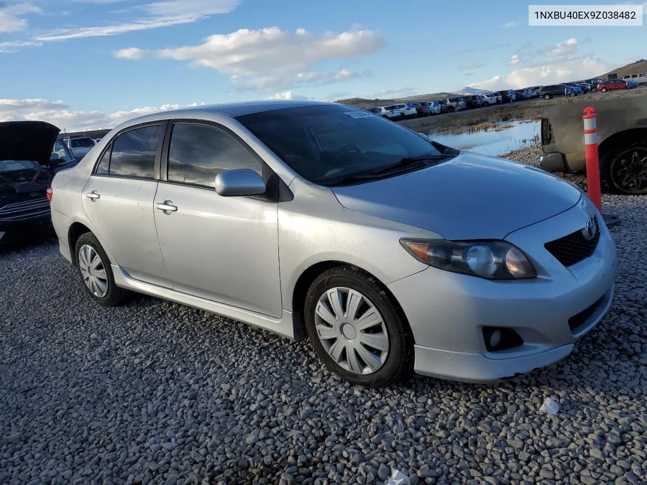 2009 Toyota Corolla Base VIN: 1NXBU40EX9Z038482 Lot: 81298424