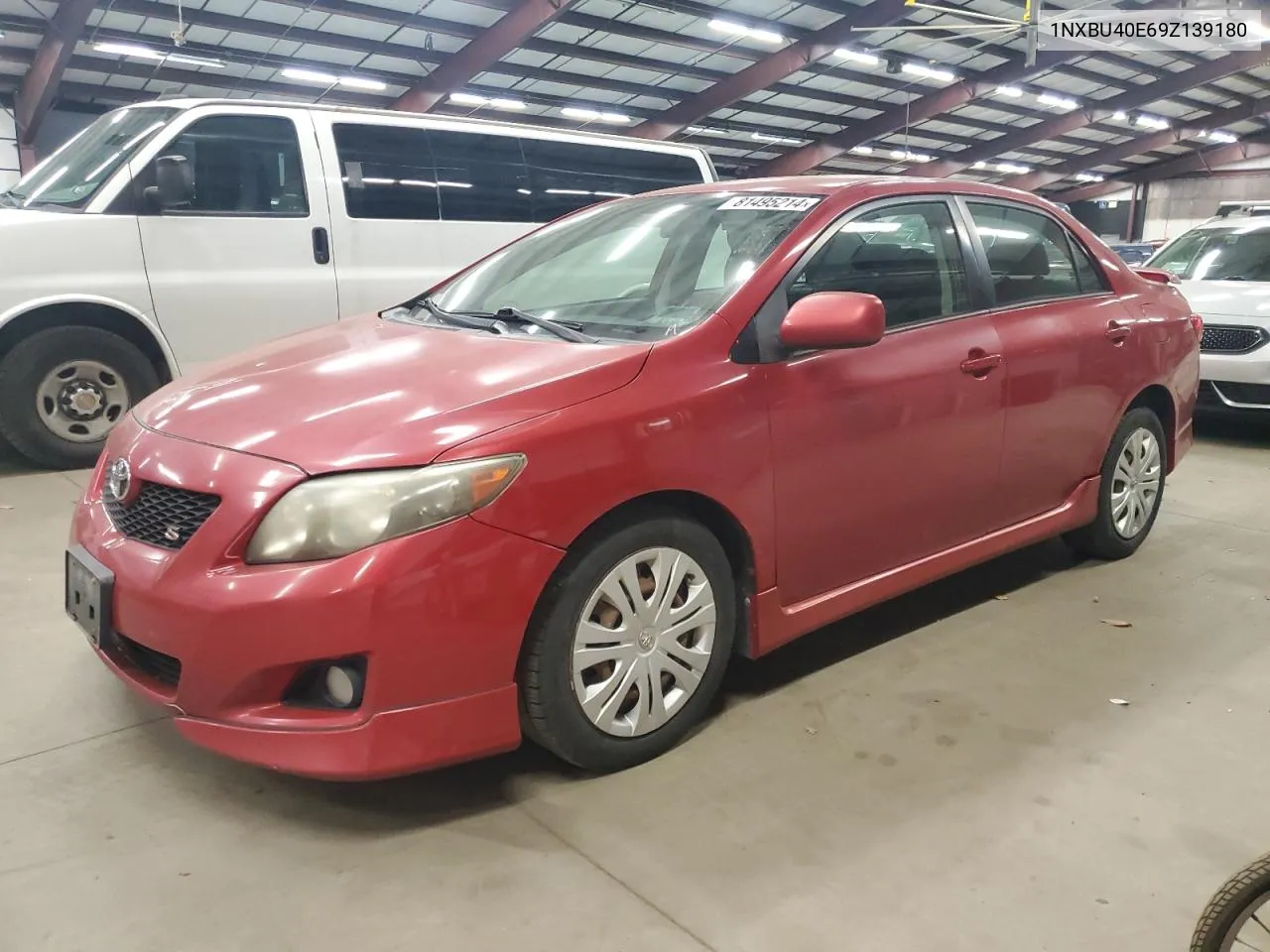 2009 Toyota Corolla Base VIN: 1NXBU40E69Z139180 Lot: 81495214