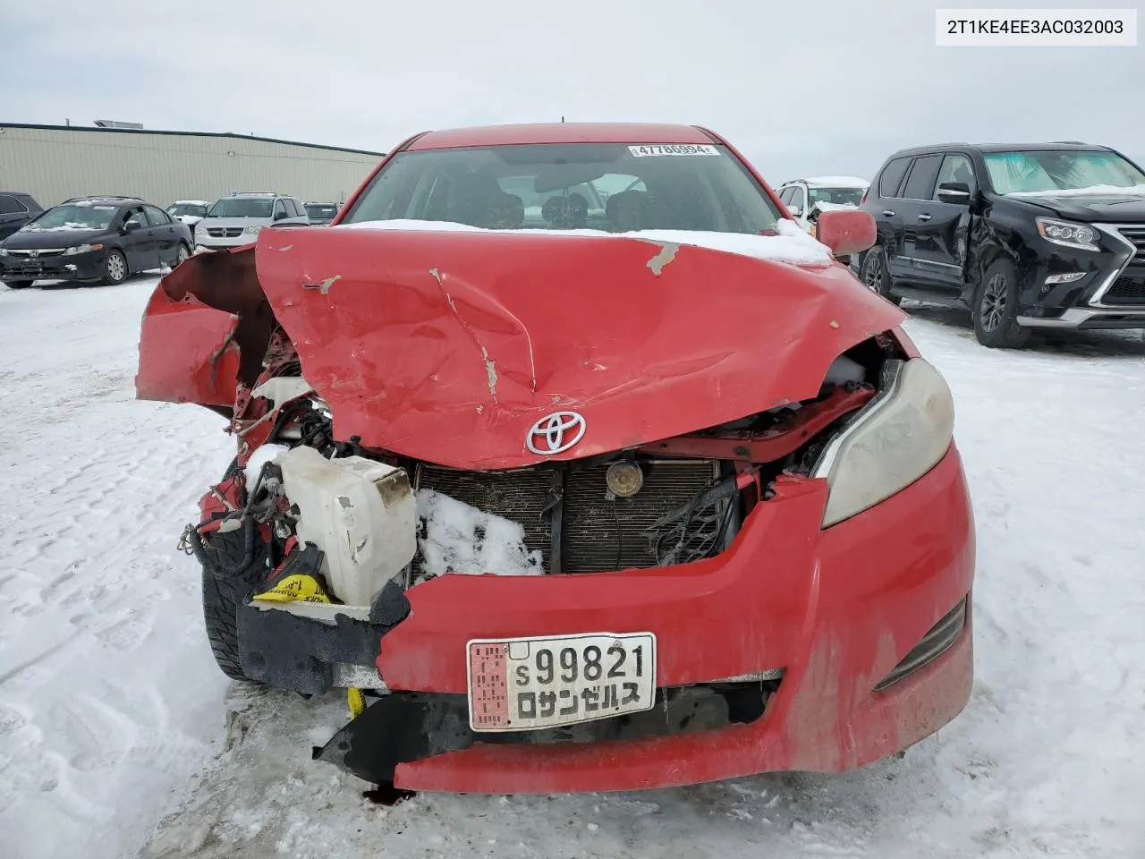 2010 Toyota Corolla Matrix S VIN: 2T1KE4EE3AC032003 Lot: 47786994