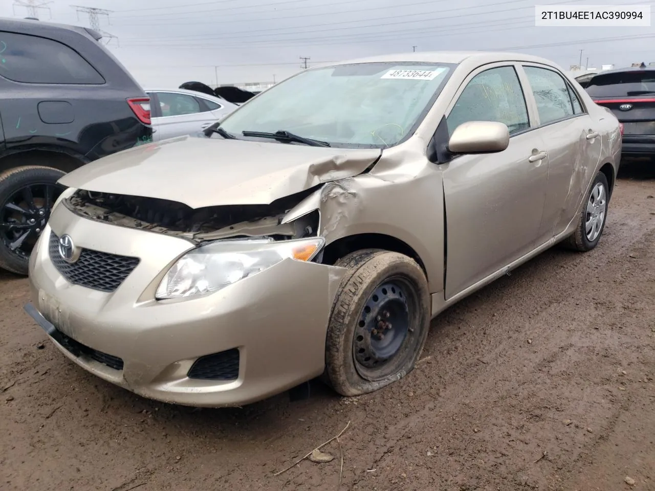 2010 Toyota Corolla Base VIN: 2T1BU4EE1AC390994 Lot: 48733644