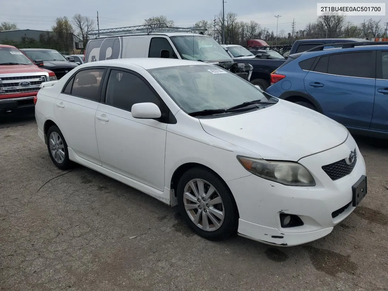 2010 Toyota Corolla Base VIN: 2T1BU4EE0AC501700 Lot: 49337944