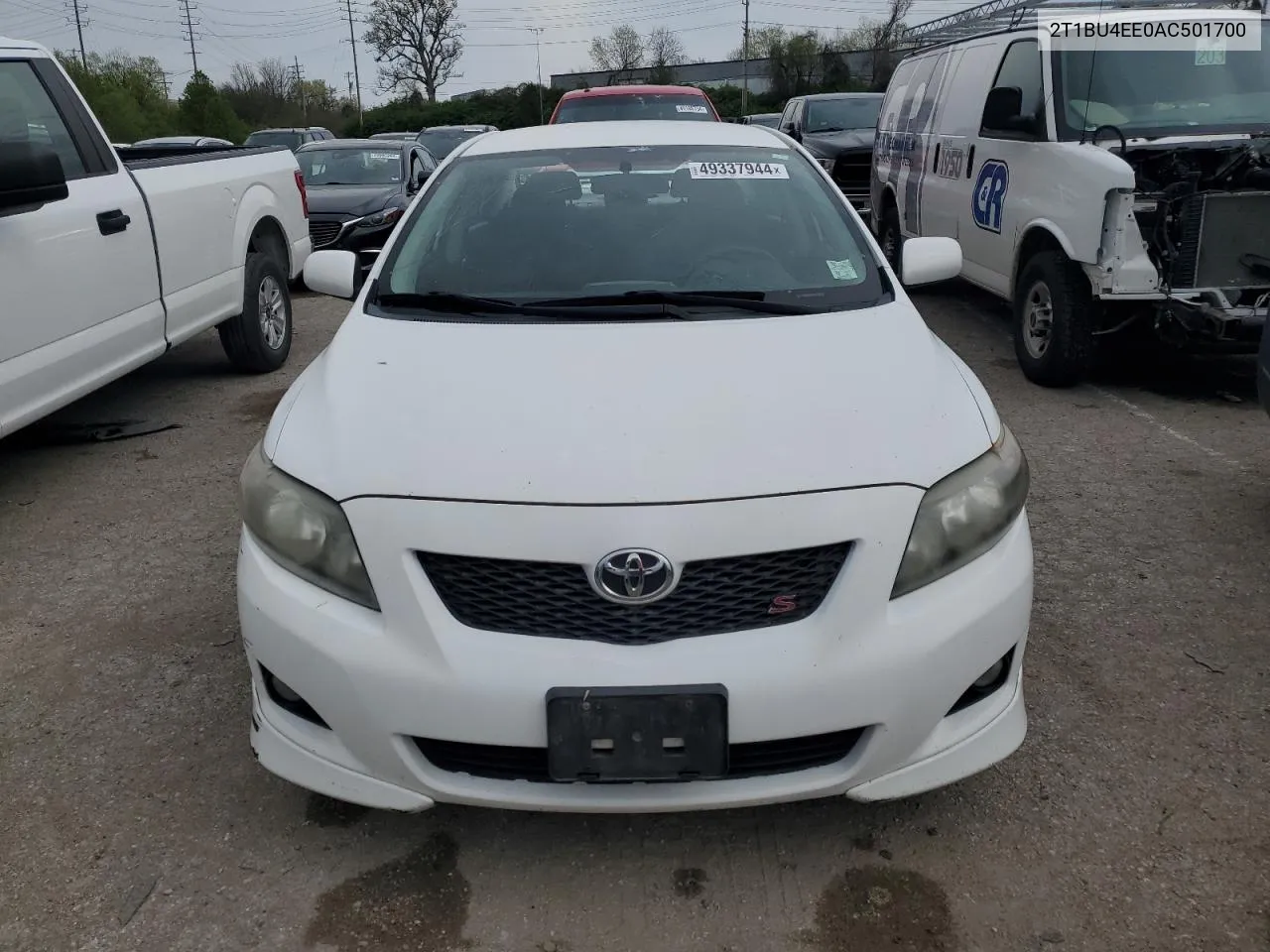 2010 Toyota Corolla Base VIN: 2T1BU4EE0AC501700 Lot: 49337944