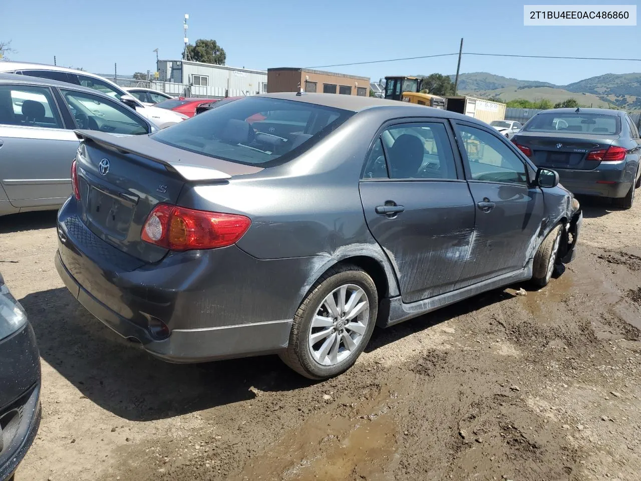 2010 Toyota Corolla Base VIN: 2T1BU4EE0AC486860 Lot: 54025014