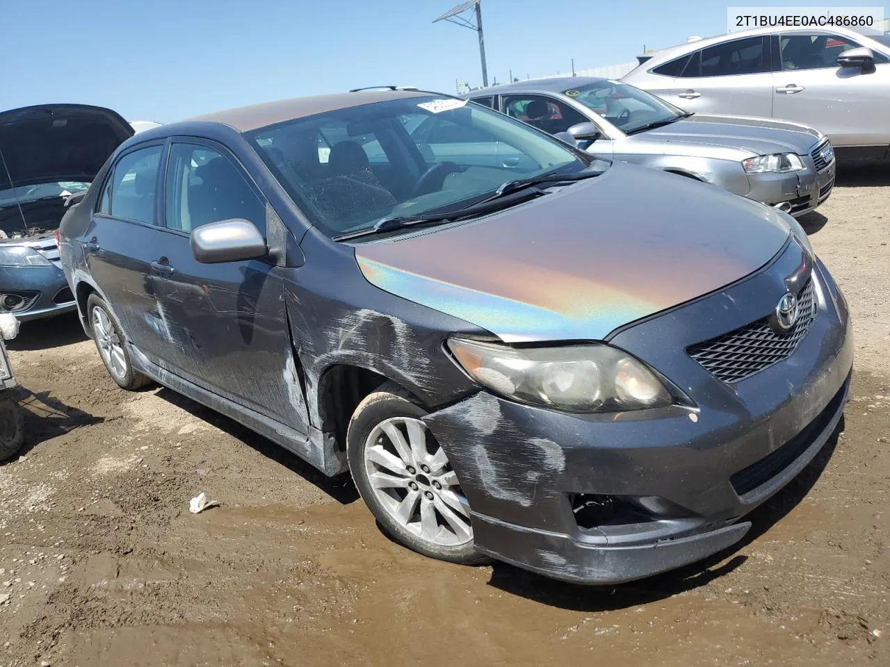 2010 Toyota Corolla Base VIN: 2T1BU4EE0AC486860 Lot: 54025014