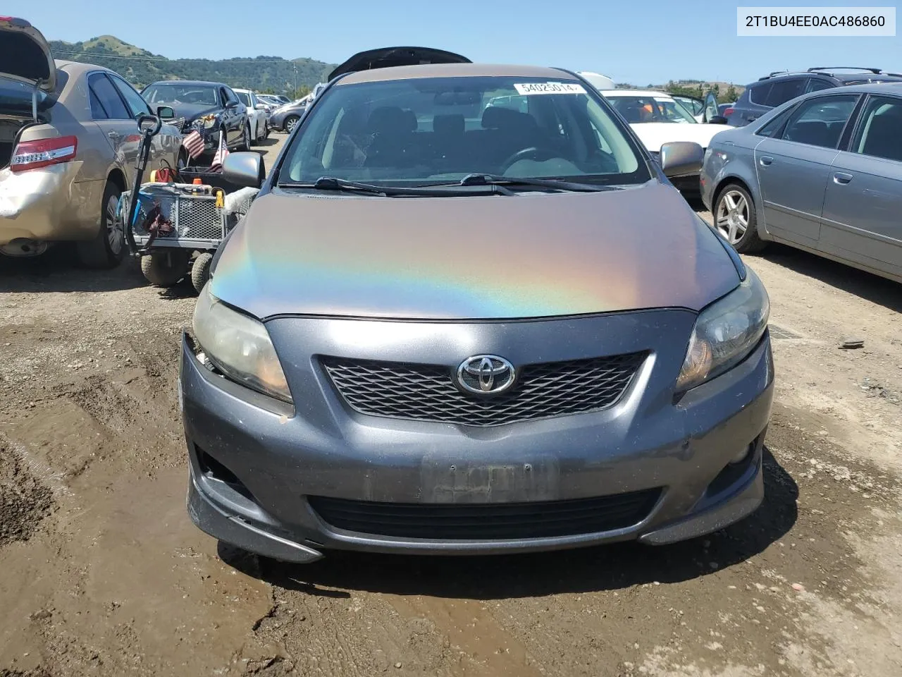 2010 Toyota Corolla Base VIN: 2T1BU4EE0AC486860 Lot: 54025014