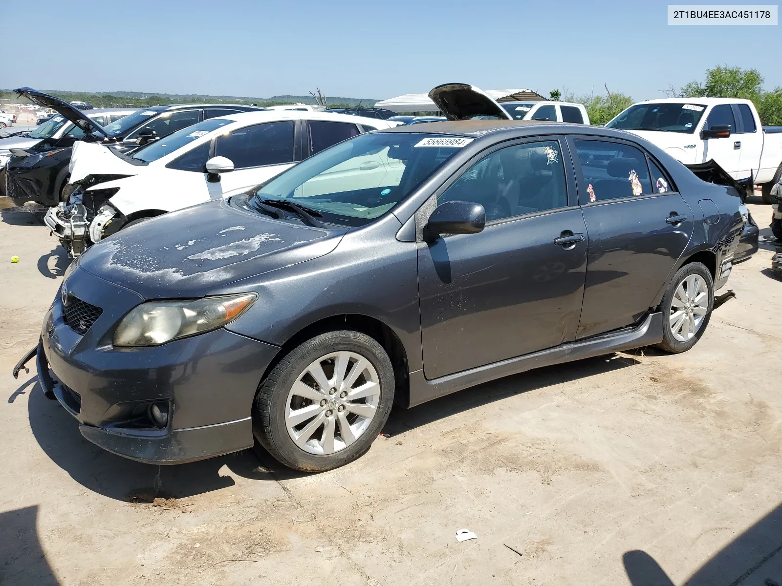 2010 Toyota Corolla Base VIN: 2T1BU4EE3AC451178 Lot: 55665984