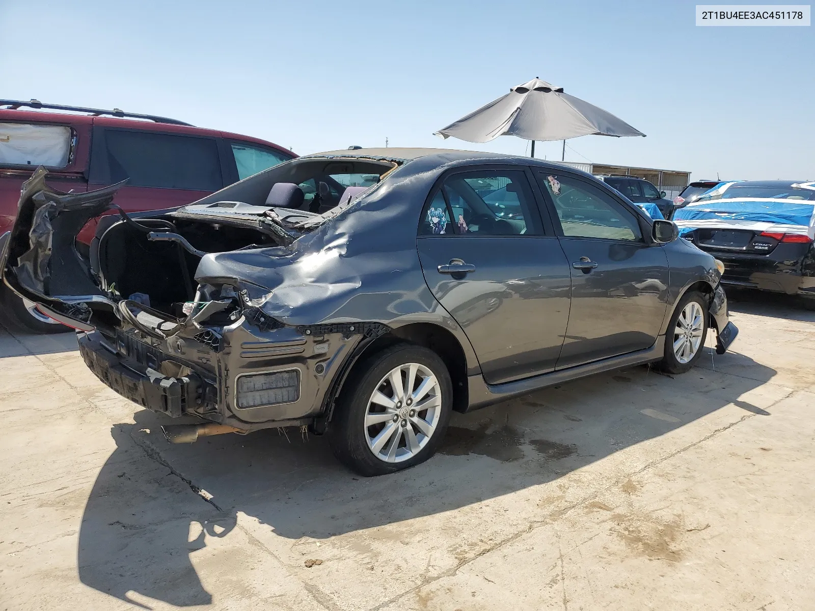 2010 Toyota Corolla Base VIN: 2T1BU4EE3AC451178 Lot: 55665984