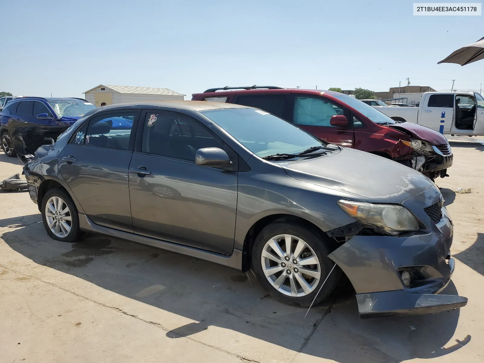 2010 Toyota Corolla Base VIN: 2T1BU4EE3AC451178 Lot: 55665984