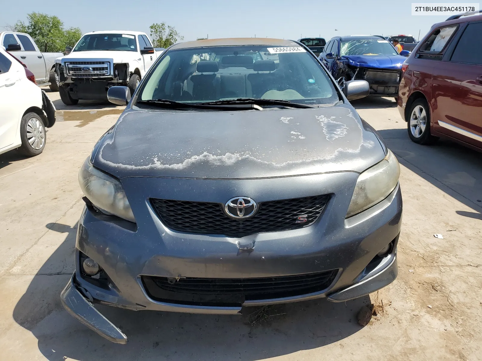 2010 Toyota Corolla Base VIN: 2T1BU4EE3AC451178 Lot: 55665984