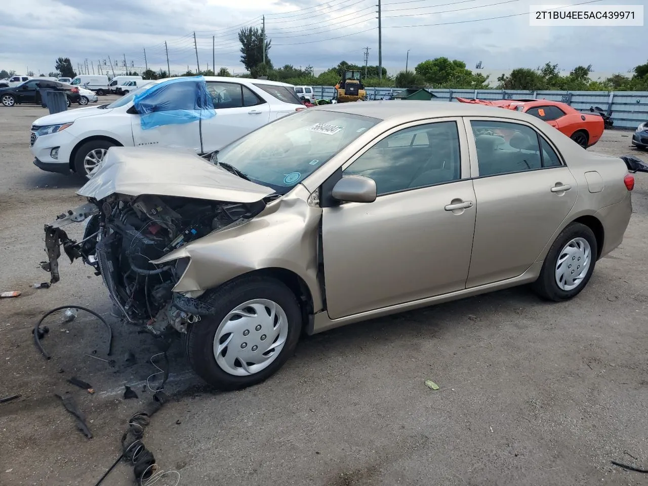 2010 Toyota Corolla Base VIN: 2T1BU4EE5AC439971 Lot: 56640484