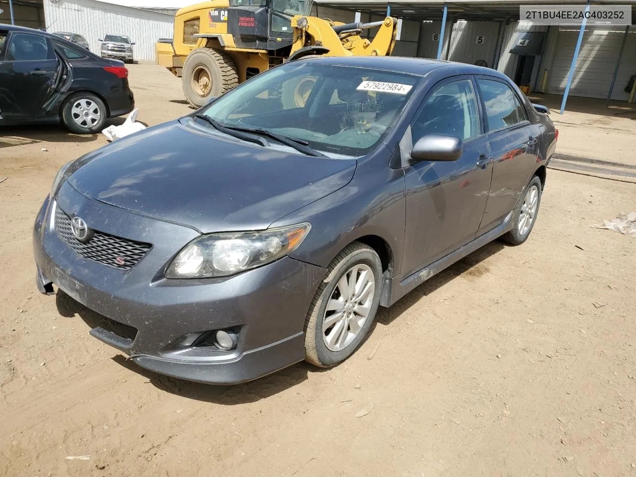 2010 Toyota Corolla Base VIN: 2T1BU4EE2AC403252 Lot: 57922984