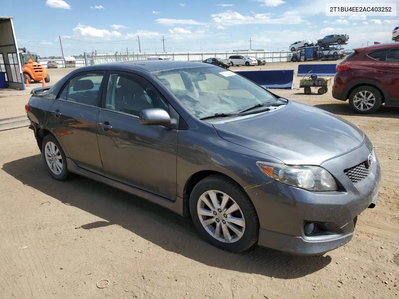 2010 Toyota Corolla Base VIN: 2T1BU4EE2AC403252 Lot: 57922984