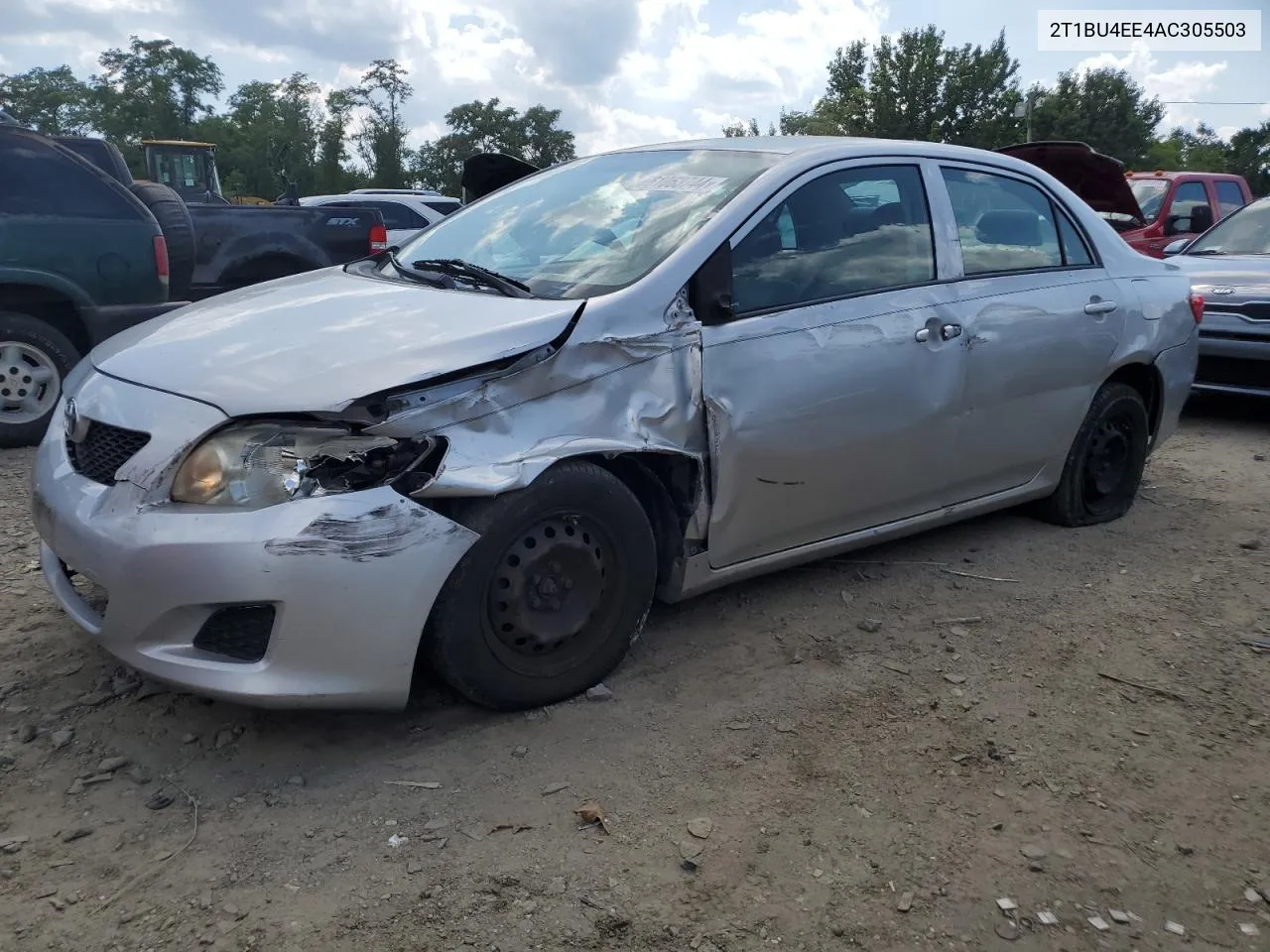 2010 Toyota Corolla Base VIN: 2T1BU4EE4AC305503 Lot: 61063744