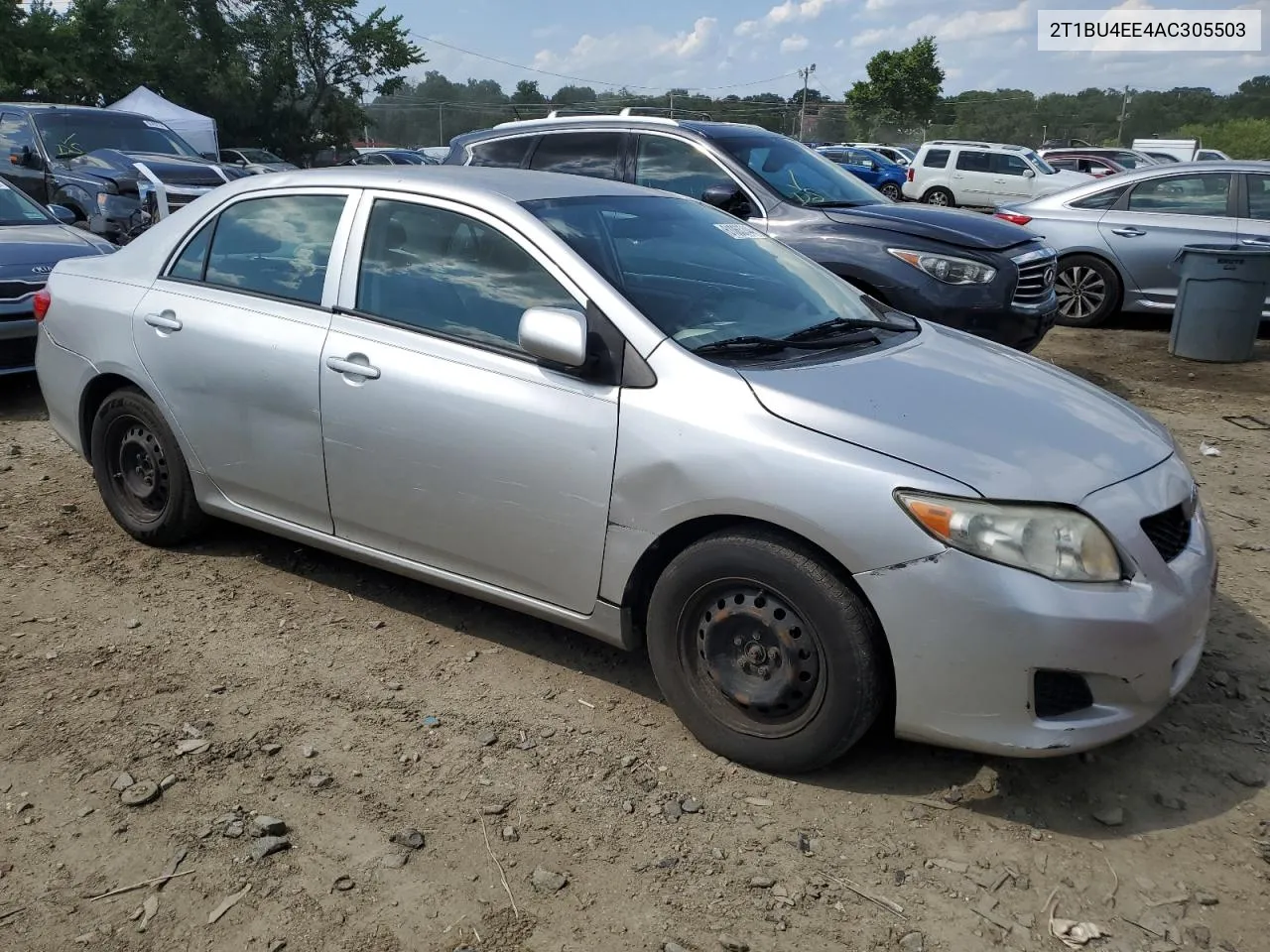 2010 Toyota Corolla Base VIN: 2T1BU4EE4AC305503 Lot: 61063744