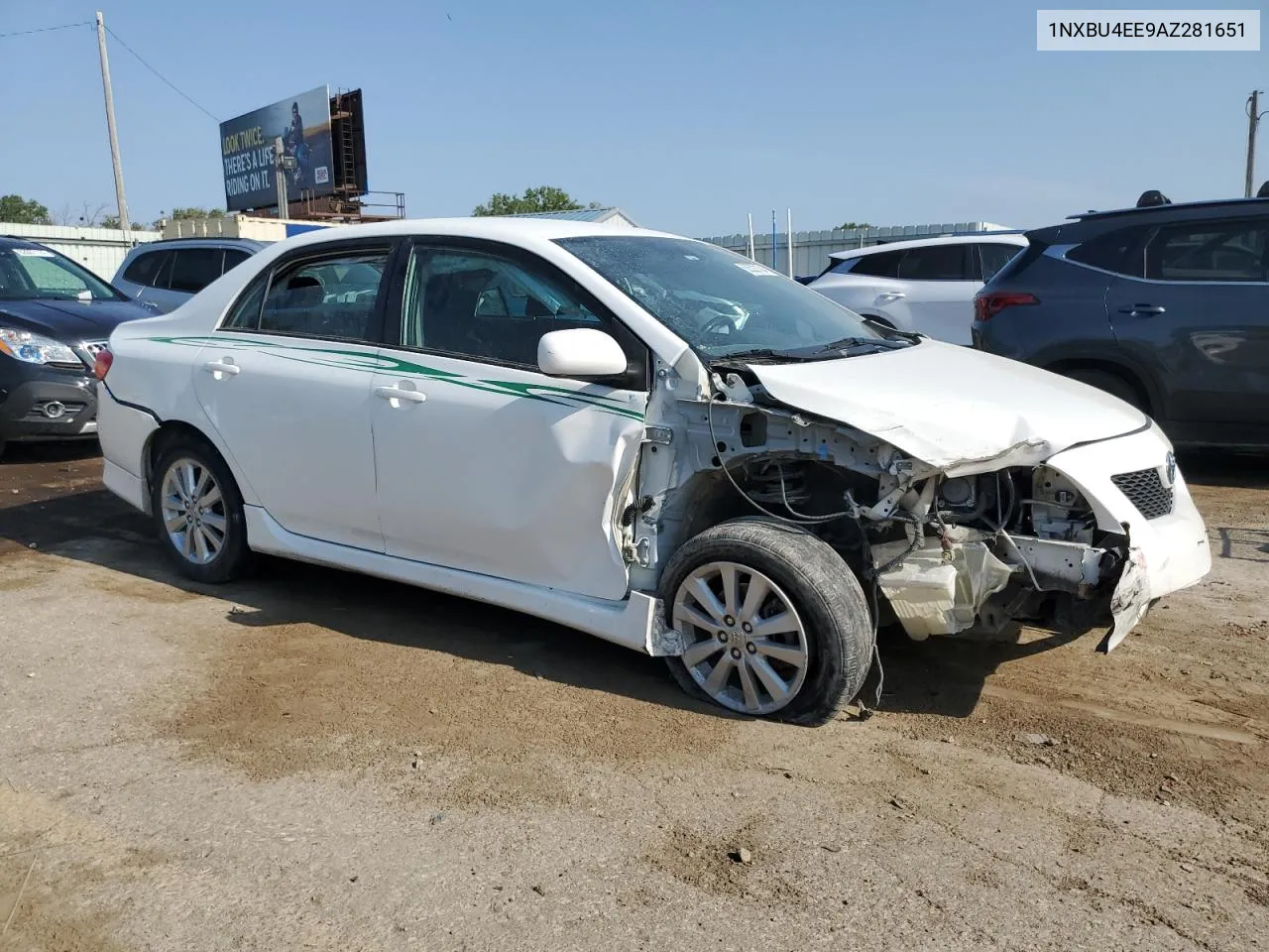 2010 Toyota Corolla Base VIN: 1NXBU4EE9AZ281651 Lot: 62522184