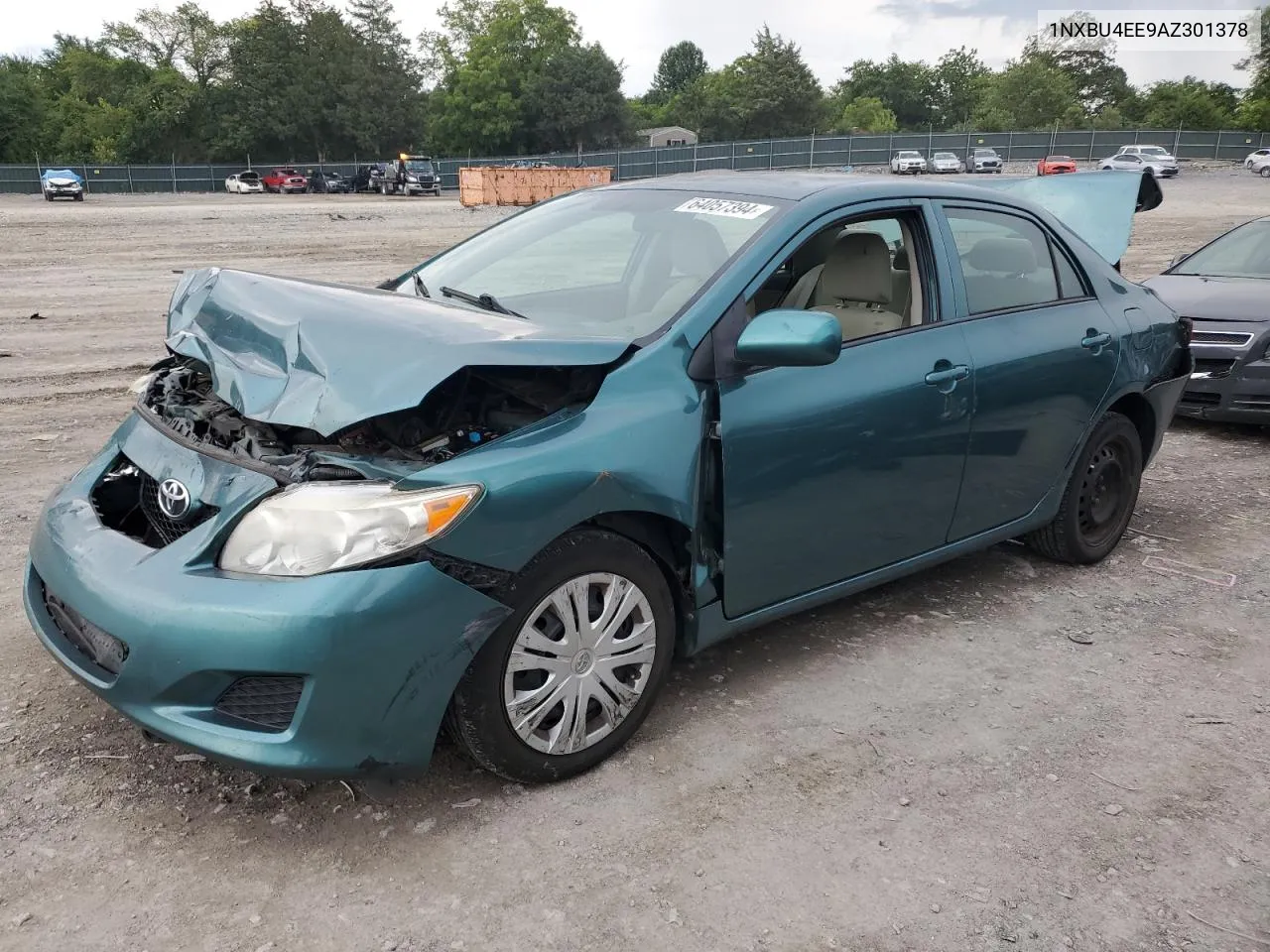 2010 Toyota Corolla Base VIN: 1NXBU4EE9AZ301378 Lot: 64057394