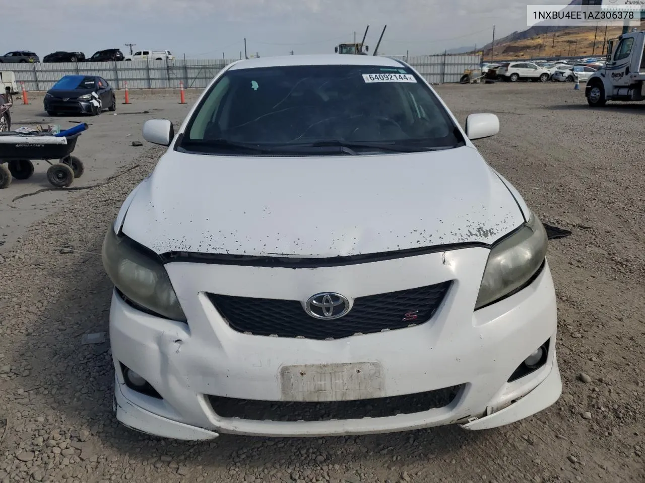 1NXBU4EE1AZ306378 2010 Toyota Corolla Base