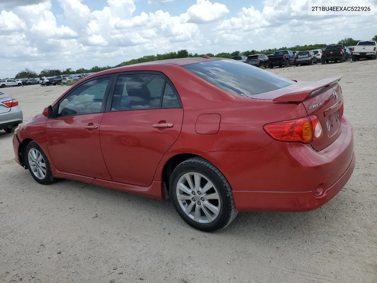 2010 Toyota Corolla Base VIN: 2T1BU4EEXAC522926 Lot: 64302374