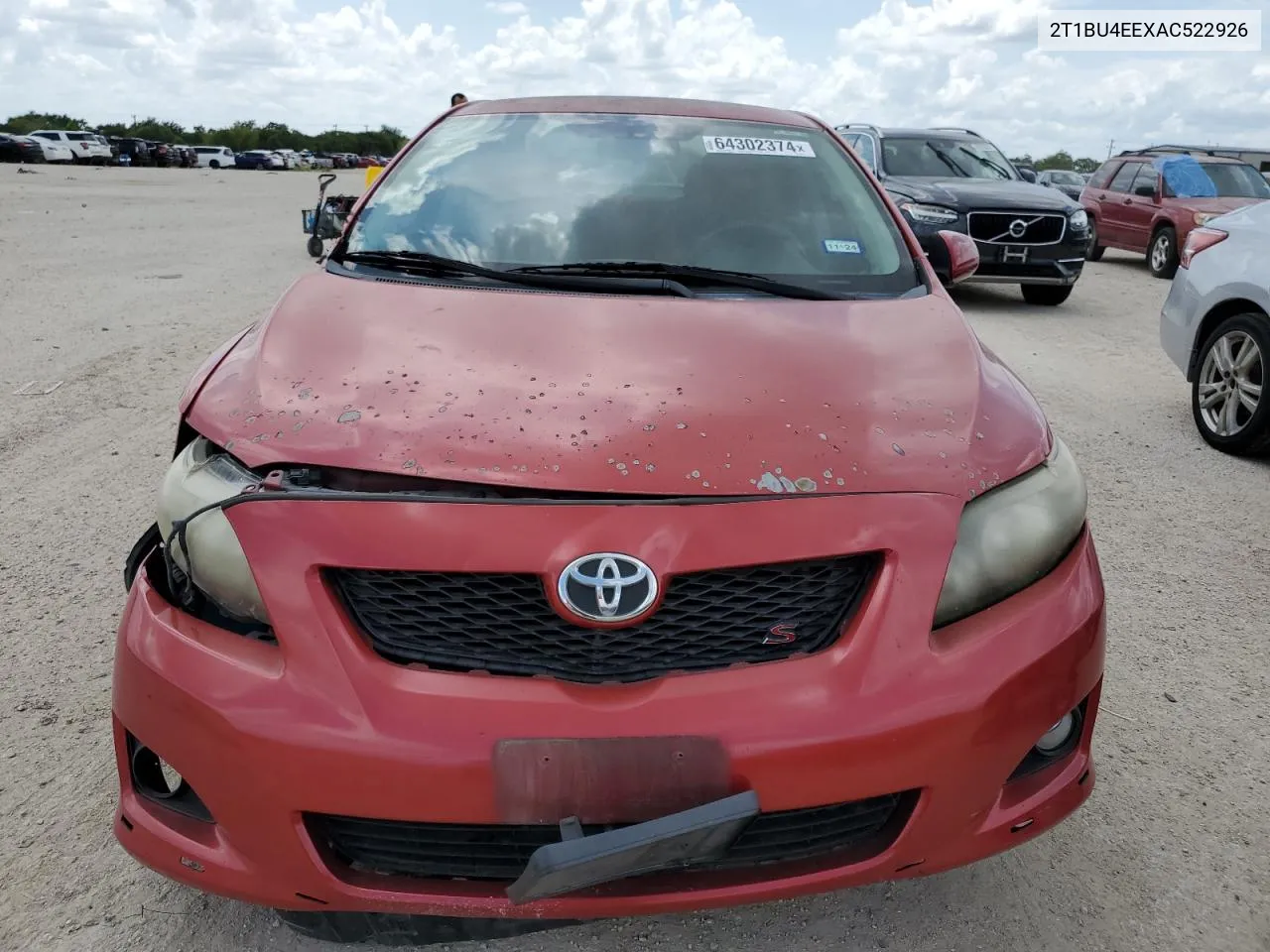 2010 Toyota Corolla Base VIN: 2T1BU4EEXAC522926 Lot: 64302374