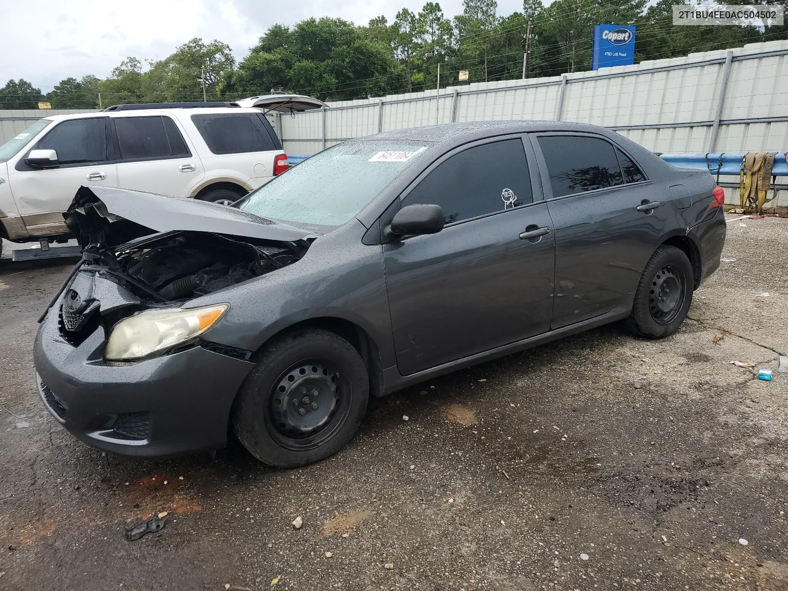 2010 Toyota Corolla Base VIN: 2T1BU4EE0AC504502 Lot: 64511084