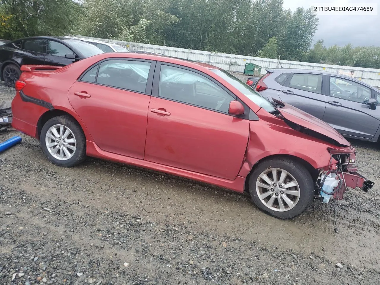 2010 Toyota Corolla Base VIN: 2T1BU4EE0AC474689 Lot: 65497224