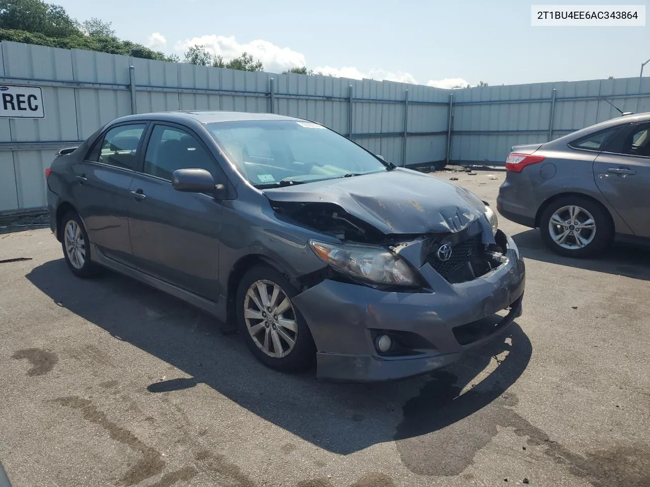 2010 Toyota Corolla Base VIN: 2T1BU4EE6AC343864 Lot: 65939834