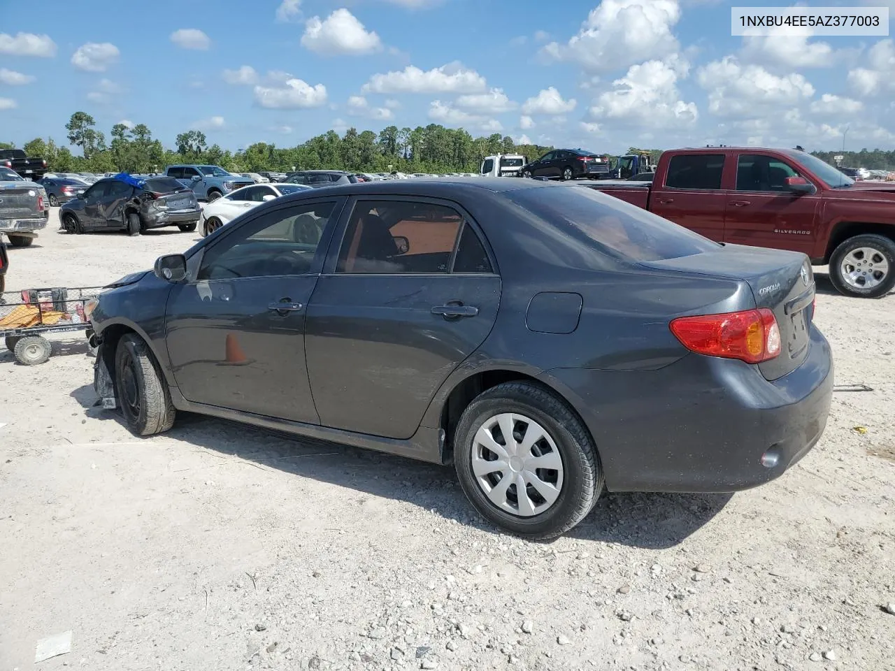 2010 Toyota Corolla Base VIN: 1NXBU4EE5AZ377003 Lot: 66377234