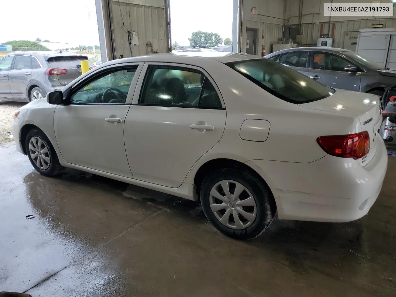 2010 Toyota Corolla Base VIN: 1NXBU4EE6AZ191793 Lot: 66708684