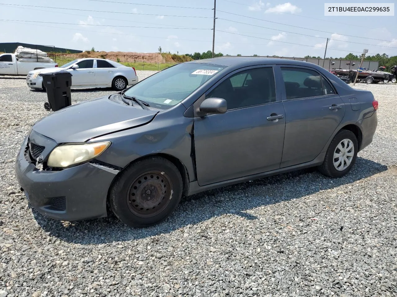 2010 Toyota Corolla Base VIN: 2T1BU4EE0AC299635 Lot: 66778304