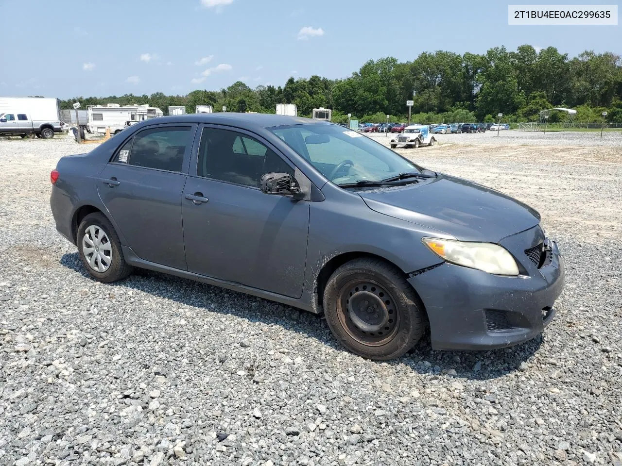 2010 Toyota Corolla Base VIN: 2T1BU4EE0AC299635 Lot: 66778304