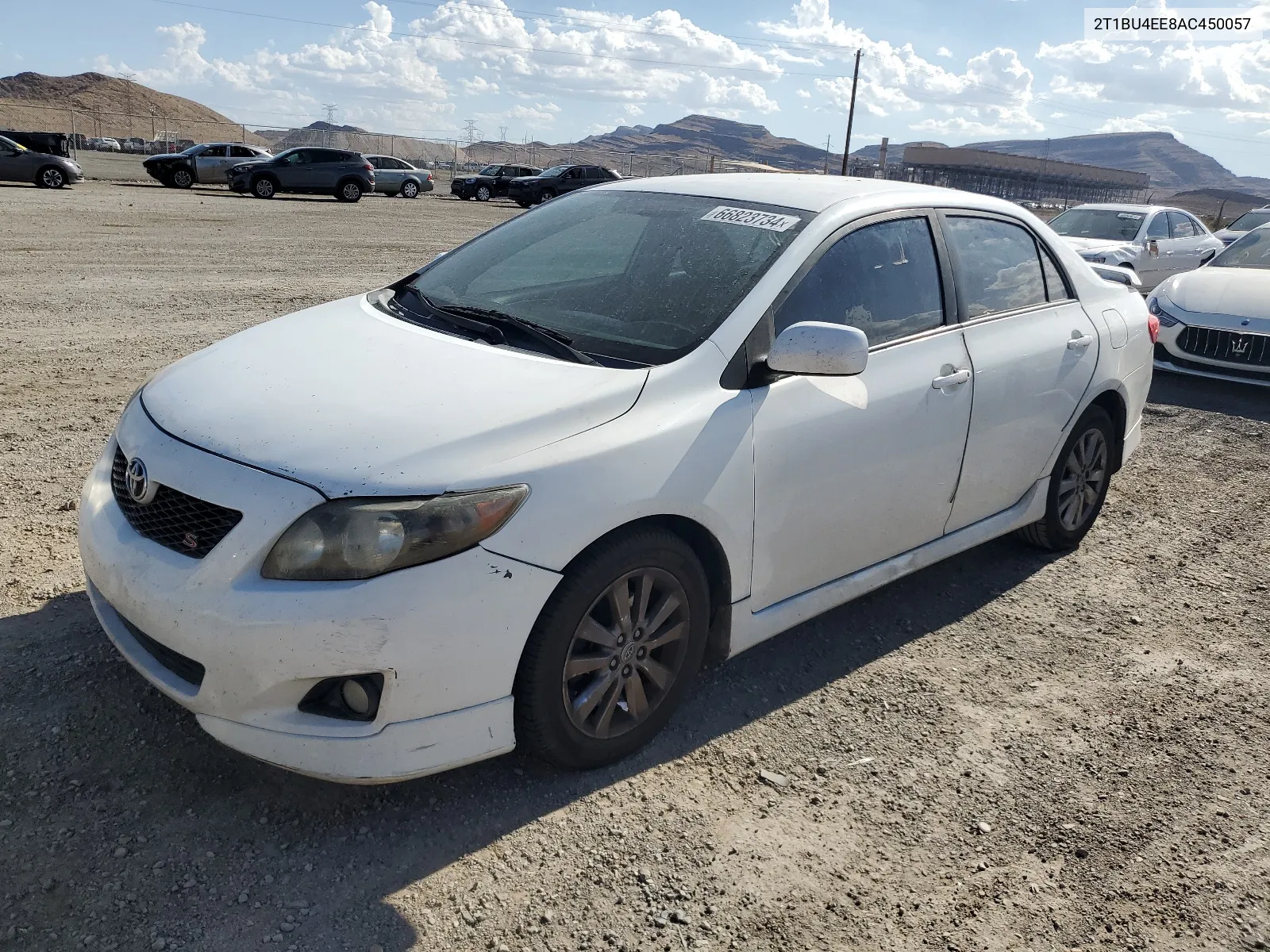 2010 Toyota Corolla Base VIN: 2T1BU4EE8AC450057 Lot: 66823734