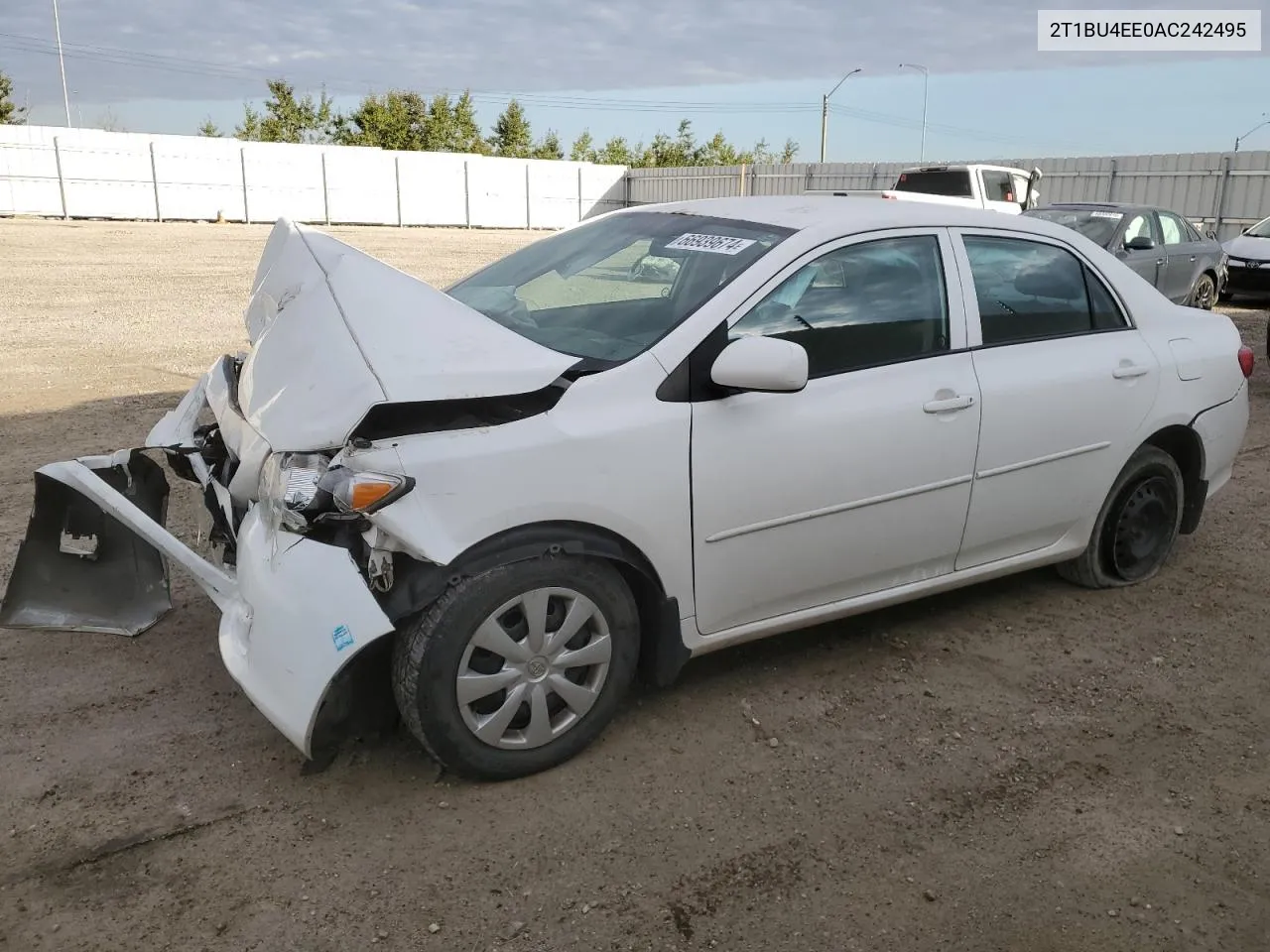 2010 Toyota Corolla Base VIN: 2T1BU4EE0AC242495 Lot: 66939674