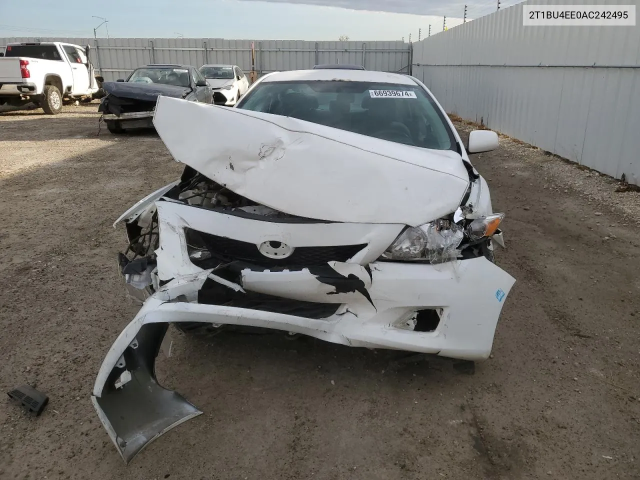 2010 Toyota Corolla Base VIN: 2T1BU4EE0AC242495 Lot: 66939674