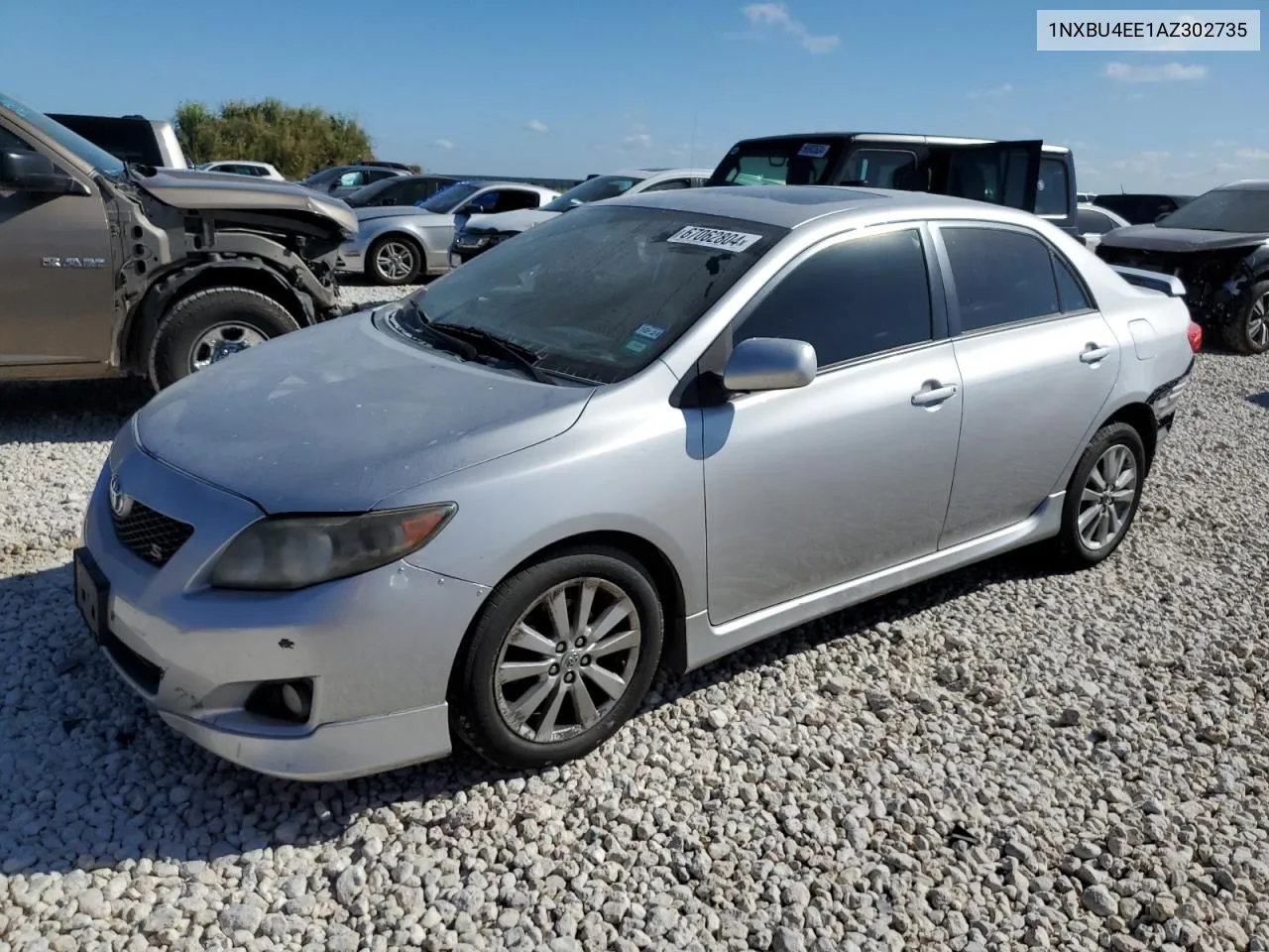 2010 Toyota Corolla Base VIN: 1NXBU4EE1AZ302735 Lot: 67062804