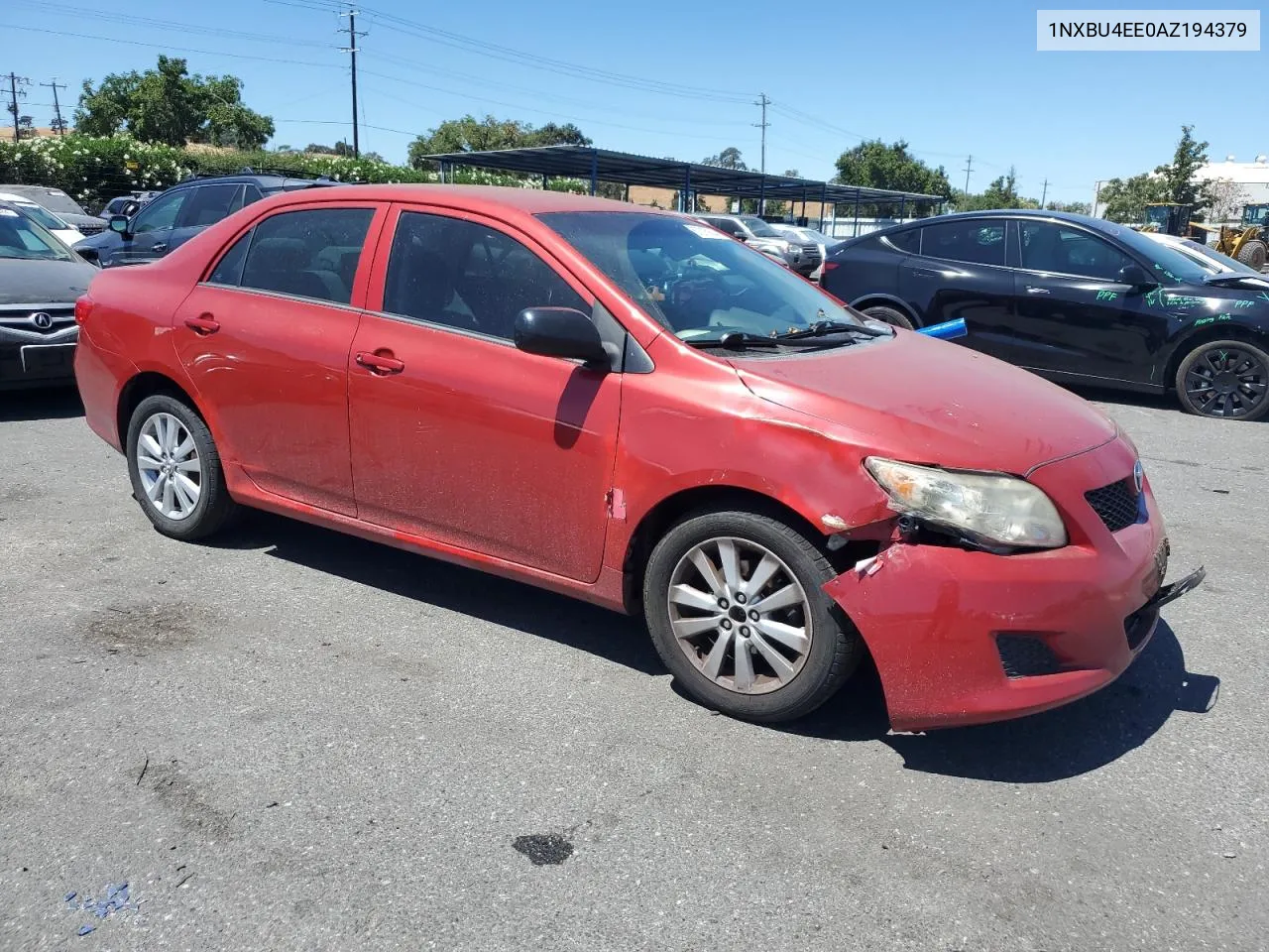 2010 Toyota Corolla Base VIN: 1NXBU4EE0AZ194379 Lot: 67215864