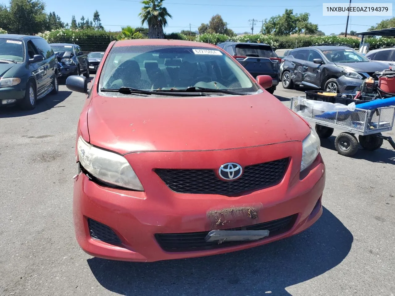 2010 Toyota Corolla Base VIN: 1NXBU4EE0AZ194379 Lot: 67215864