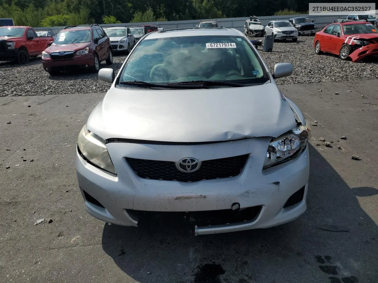 2010 Toyota Corolla Base VIN: 2T1BU4EE0AC352527 Lot: 67217974