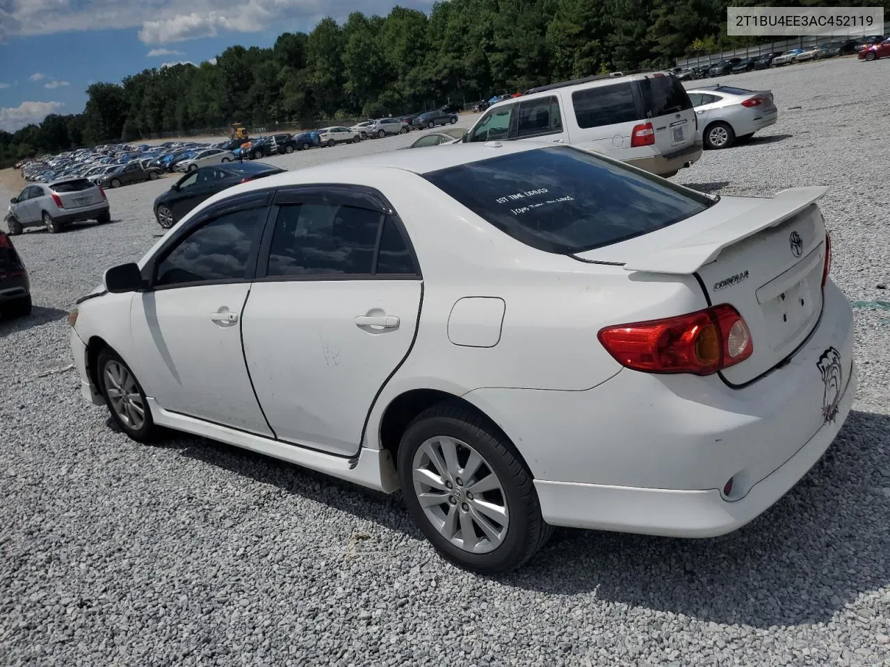 2010 Toyota Corolla Base VIN: 2T1BU4EE3AC452119 Lot: 67503324