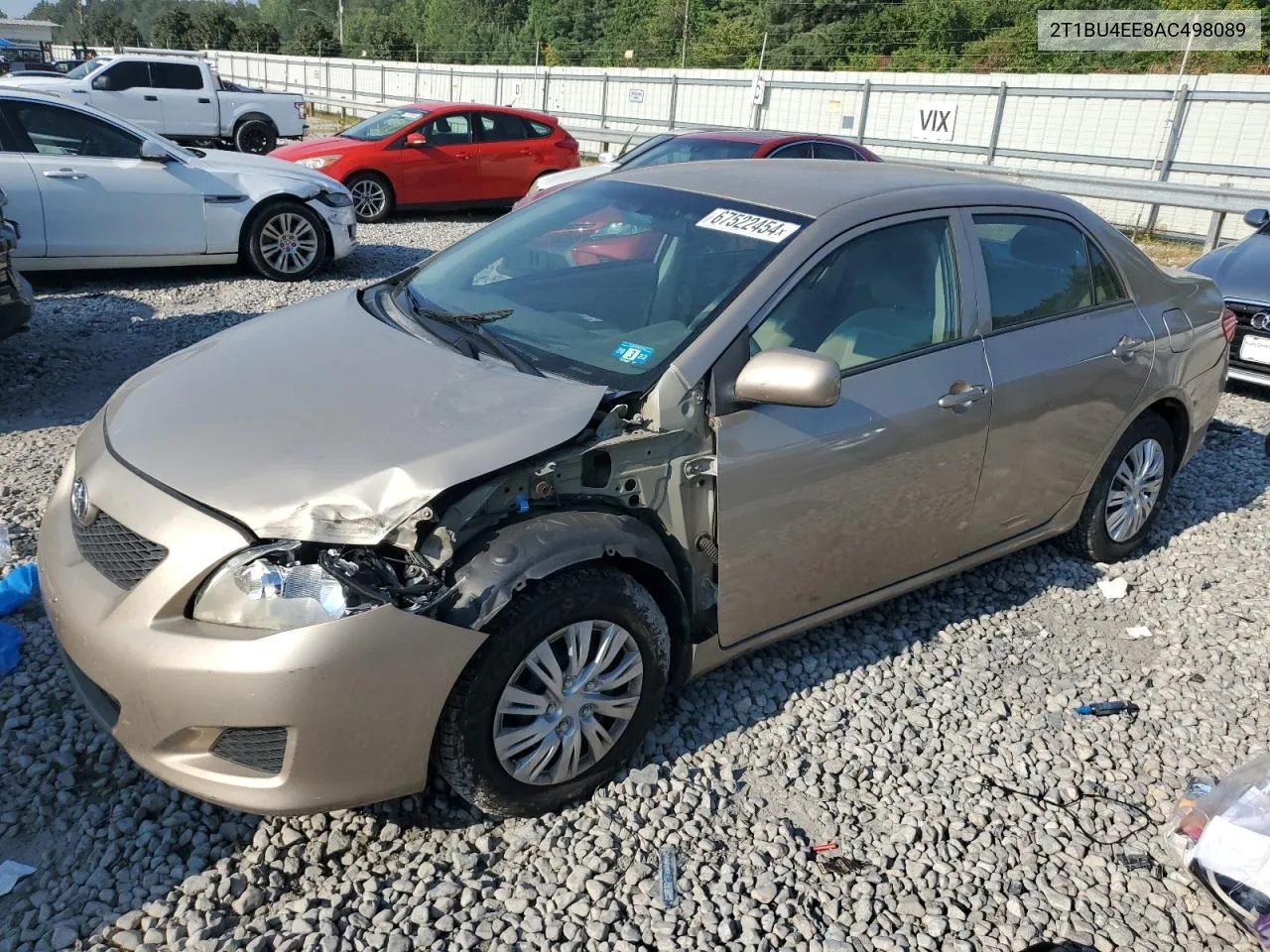 2010 Toyota Corolla Base VIN: 2T1BU4EE8AC498089 Lot: 67522454