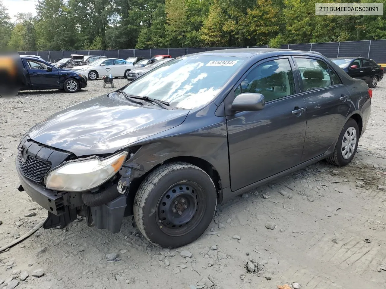 2010 Toyota Corolla Base VIN: 2T1BU4EE0AC503091 Lot: 67549434