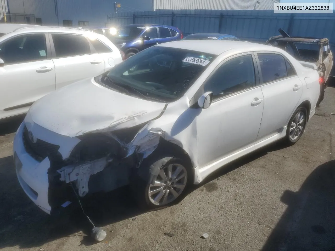 2010 Toyota Corolla Base VIN: 1NXBU4EE1AZ322838 Lot: 67588984