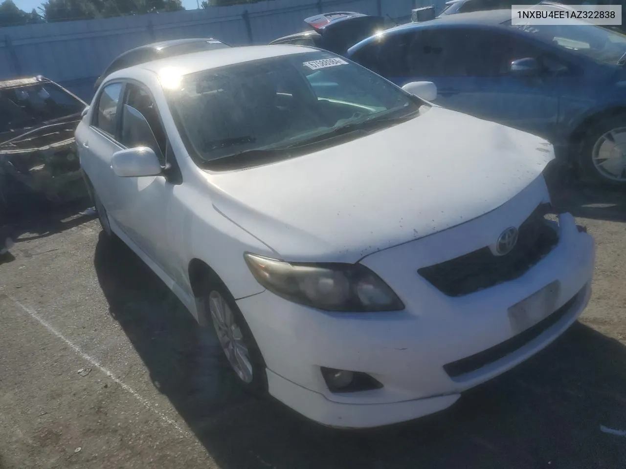 2010 Toyota Corolla Base VIN: 1NXBU4EE1AZ322838 Lot: 67588984