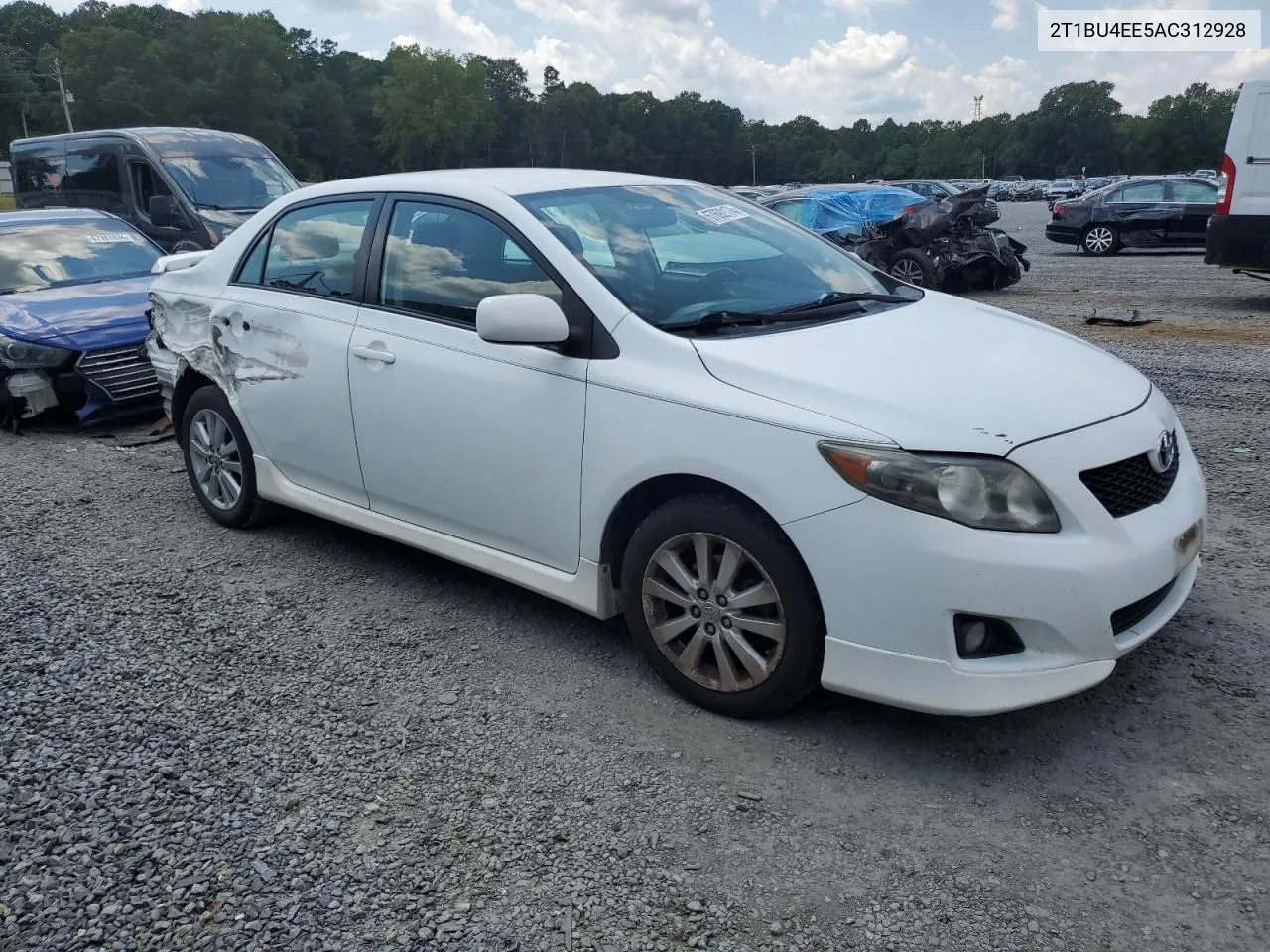 2010 Toyota Corolla Base VIN: 2T1BU4EE5AC312928 Lot: 67692174