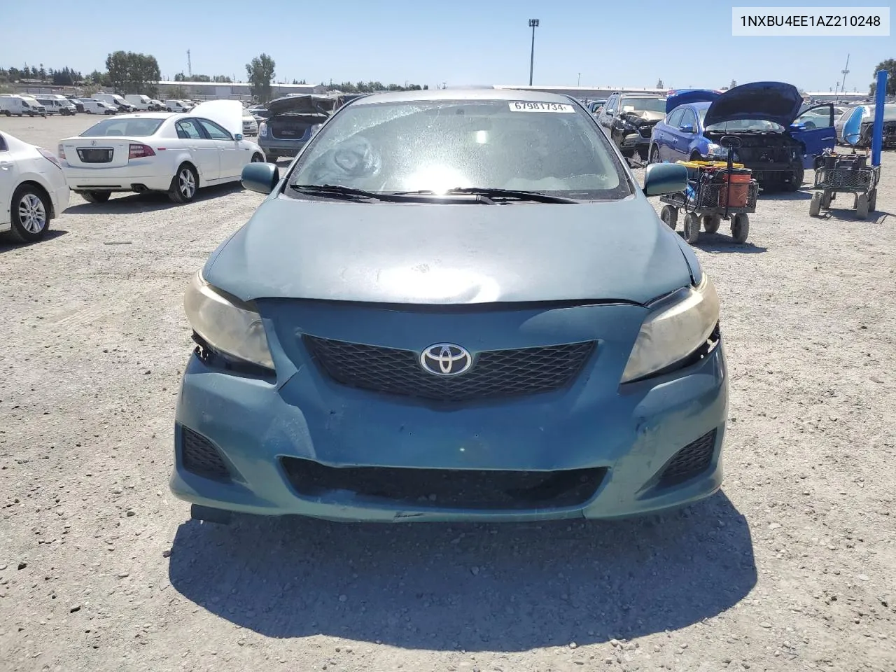 2010 Toyota Corolla Base VIN: 1NXBU4EE1AZ210248 Lot: 67981734