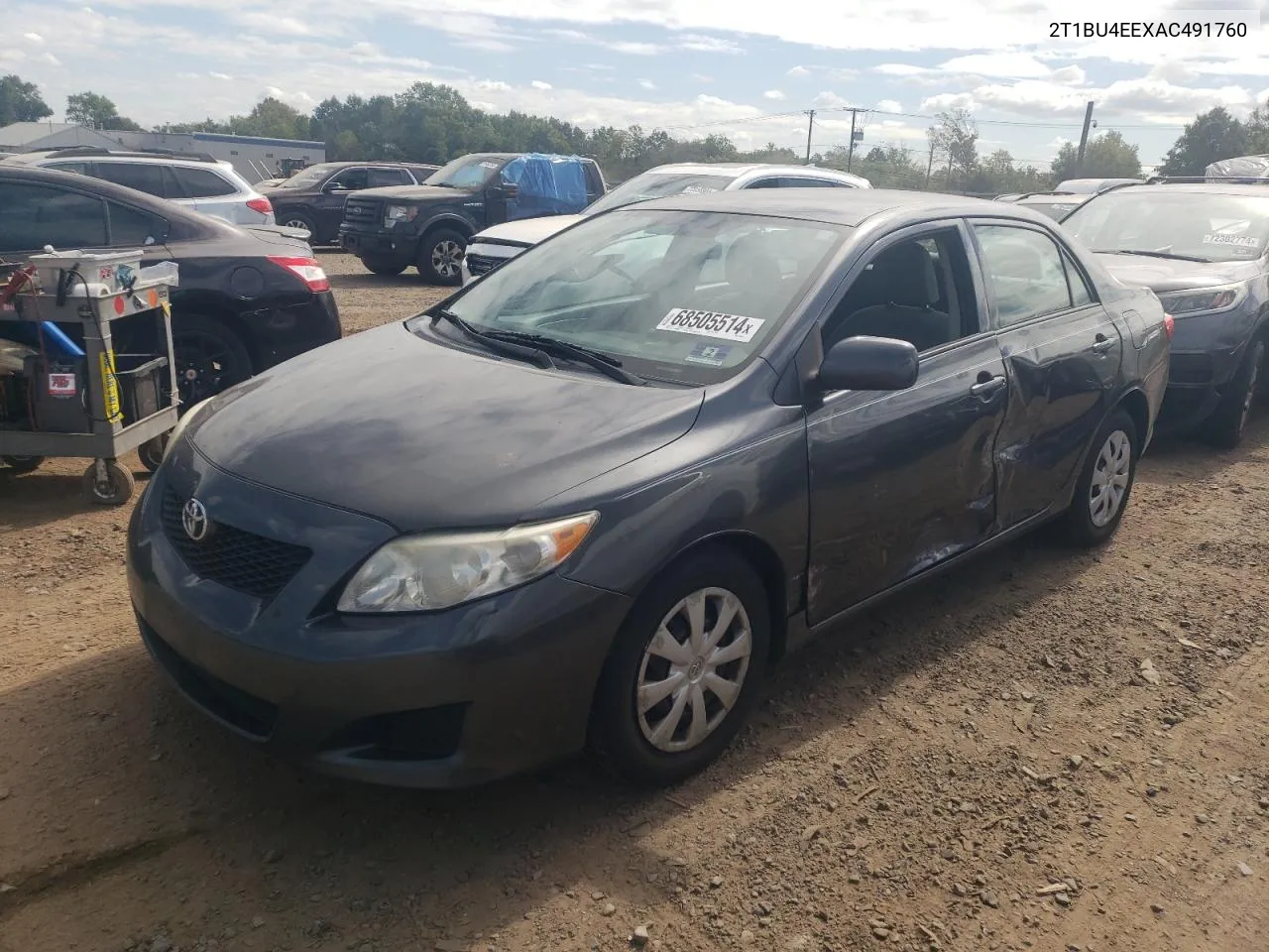 2010 Toyota Corolla Base VIN: 2T1BU4EEXAC491760 Lot: 68505514