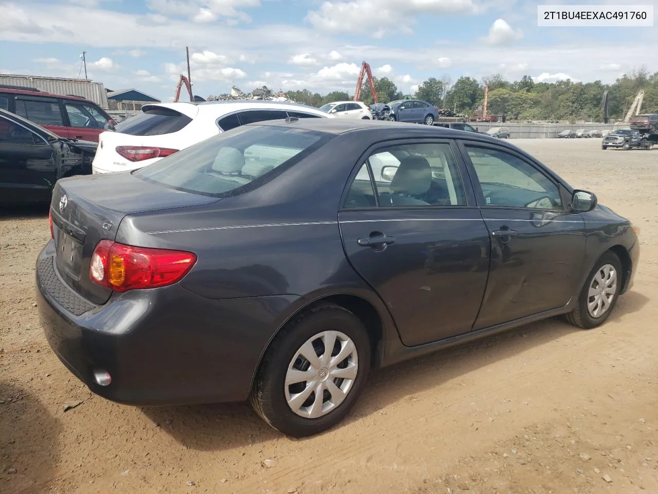 2010 Toyota Corolla Base VIN: 2T1BU4EEXAC491760 Lot: 68505514