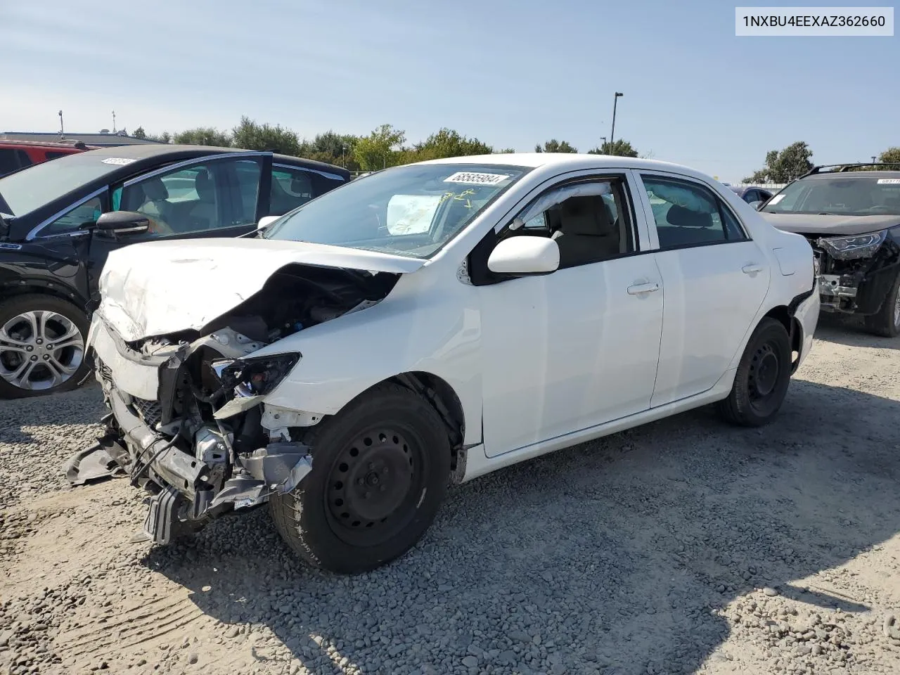 2010 Toyota Corolla Base VIN: 1NXBU4EEXAZ362660 Lot: 68585984