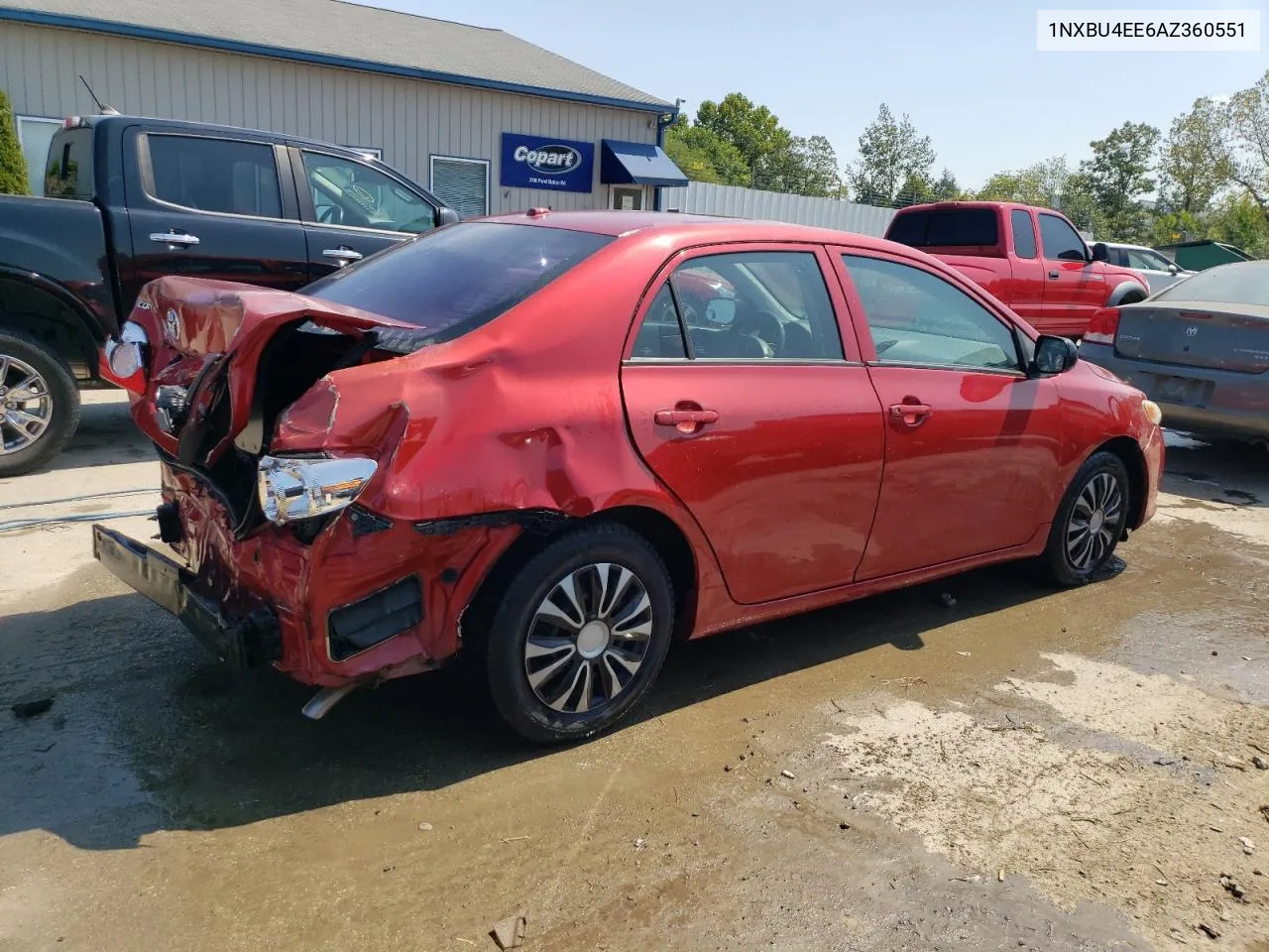 2010 Toyota Corolla Base VIN: 1NXBU4EE6AZ360551 Lot: 69236004